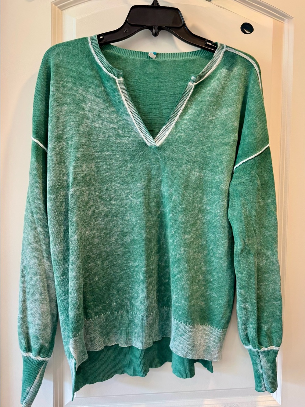 Sundance boutique Faded Green V-Neck Sweater